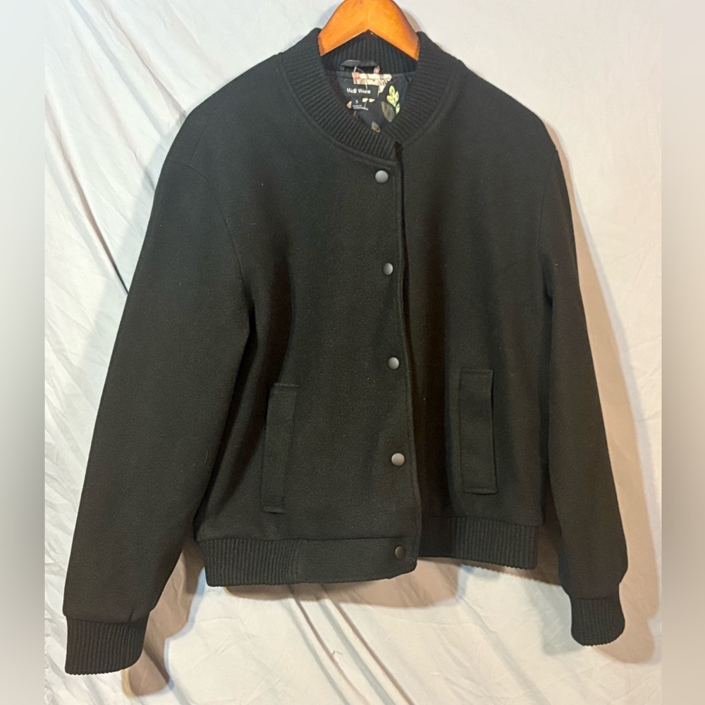 Well Worn Women’s Black Varsity Jacket